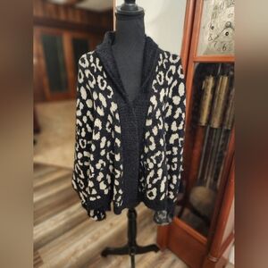 NWT Coco + Carmen cardigan, O/S, animal print
